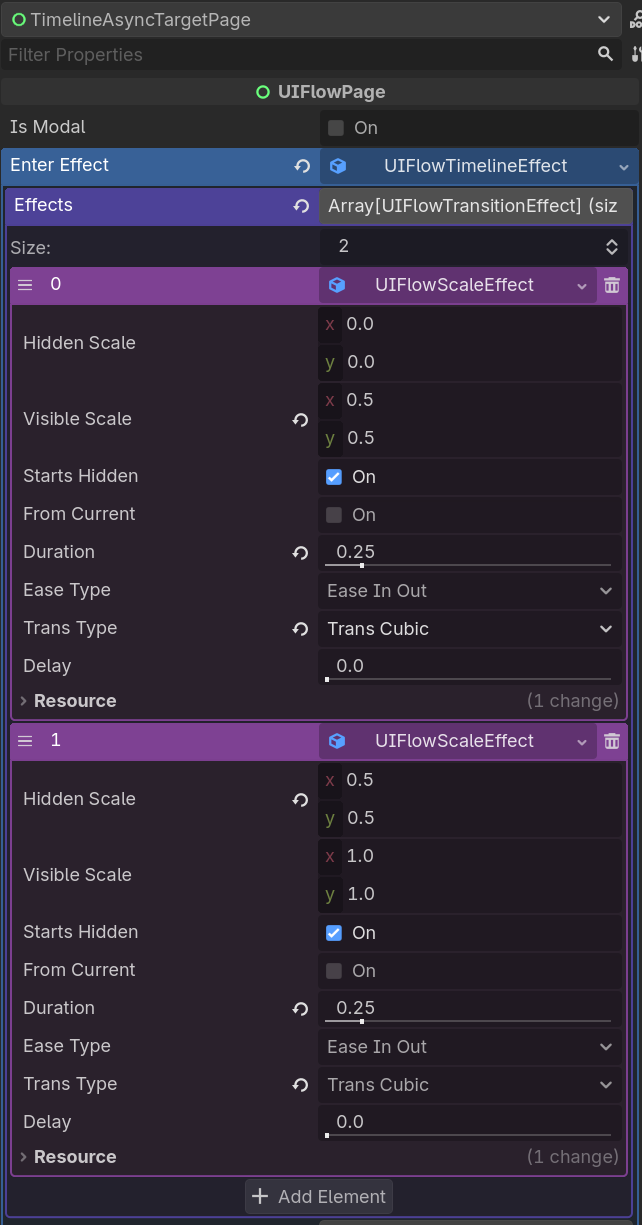 Timeline configuration